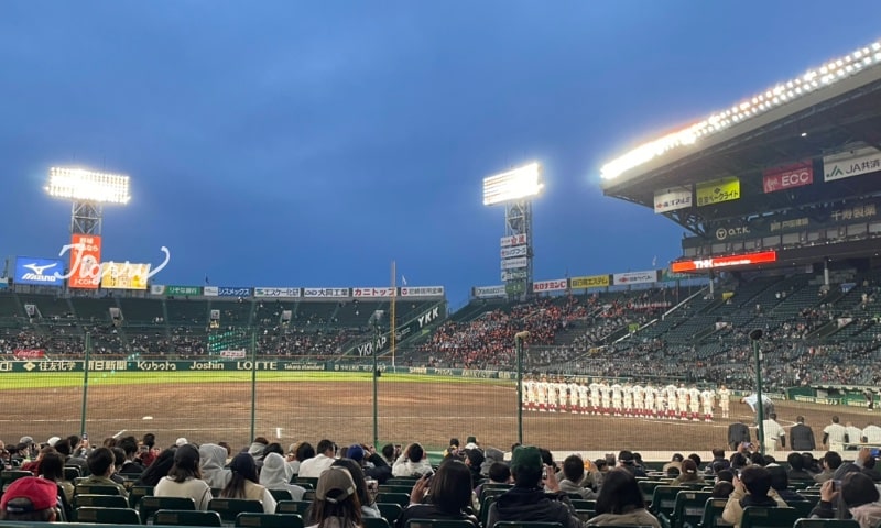 甲子園開催の高校野球ナイター試合